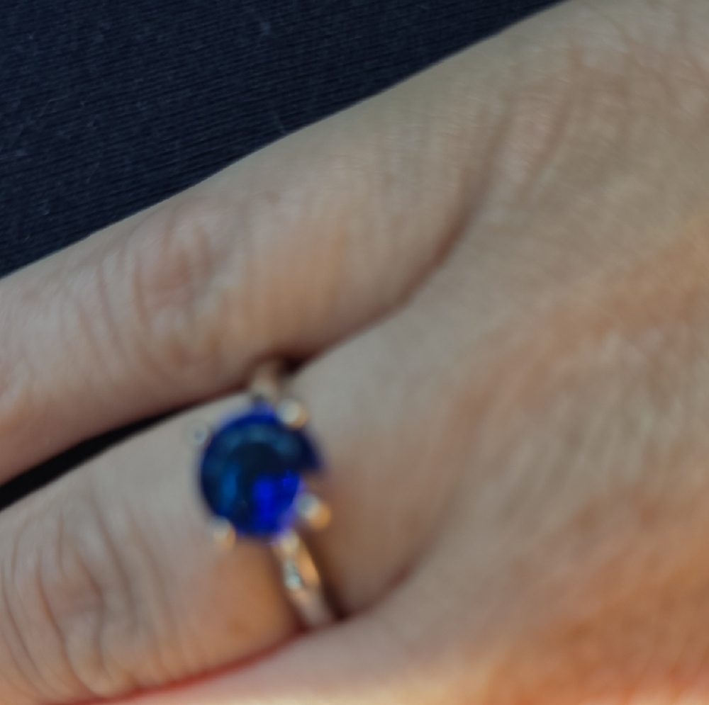 Elegant Blue Stone Ring